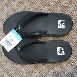 Men's Reef Fanning Bottle opener Black Flip flop